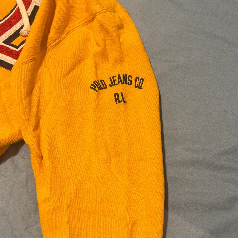 Yellow RL Zip-Up Hoodie - Picture 2 of 5